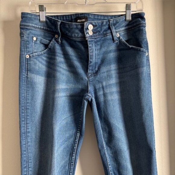 Hudson Collin Crop Distressed Hem Dark Wash Jeans size 30 - Picture 3 of 10